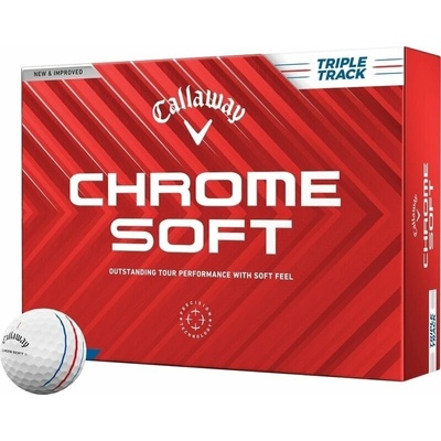 Callaway Chrome Soft 22 Triple Track bílé 12 ks – Zbozi.Blesk.cz