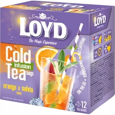 Loyd čaj Cold Tea Pomaranč a šalvia 12 x 2,5 g