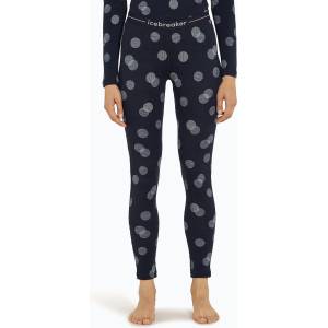 icebreaker Дамски термопанталони icebreaker Merino 260 Vertex Fall Flakes midnight navy/ snow/j
