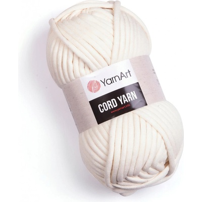 Pletací / háčkovací příze YarnArt CORD YARN 752 smetanová, jednobarevná 250g/73m