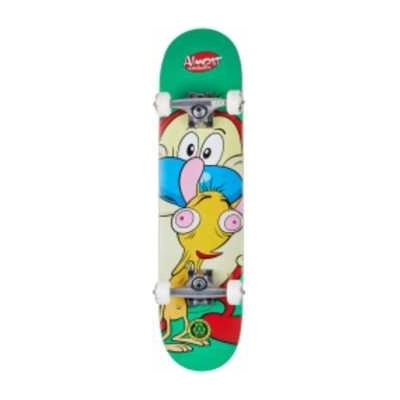 Скейтборд ALMOST Ren & Stimpy On My Back Resin Soft Wheel Green 7