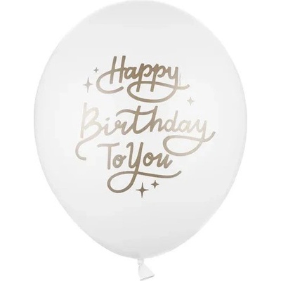 Party Deco Балони 'Happy Birthday To You' - Бели (SB14P-305-008)