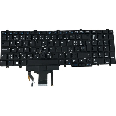 DeTech Klávesnica s podsvietením pre notebook Dell 5590, CZ