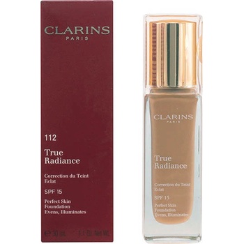 Clarins True Radiance Foundation Projasňující make-up SPF15 112 Amber 30 ml