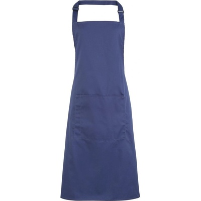 Premier Workwear Kuchyňská zástěra s laclem a kapsou Námořní modrá