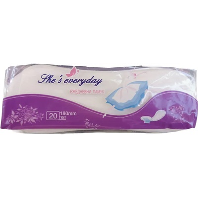 She's everyday дамски ежедневни превръзки, Памук, 20 броя