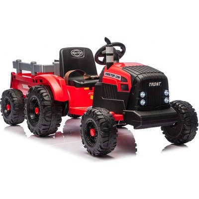 Lean Cars CH9959B 24V Elektrický Traktor s vlečkou červená