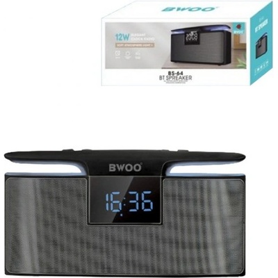 BWOO BS64 12W Bluetooth високоговорител с будилник