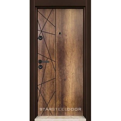 Starsteeldoor Блиндирана врата Parkdor SL 331 Газез орех (цена без монтаж)