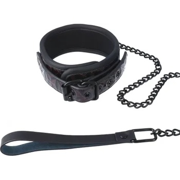 Dream Toys Луксозен нашийник с повод Blaze лилав