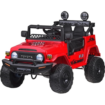 mamido Elektrické autíčko Toyota FJ Cruiser 4x4 180W červené