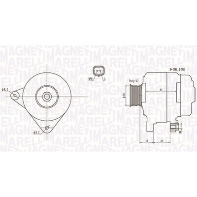 Alternátor MAGNETI MARELLI 063731959010