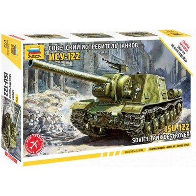 Zvezda Soviet Tank Destroyer ISU 122 Snap Kit 5054 1:72