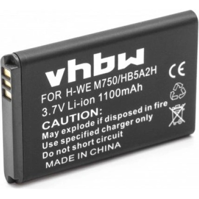 VHBW Батерия за Huawei C5730 / E5805 / M228 / T550 / U1860, 1100 mAh (3040)