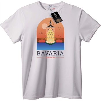 NOONEBRAND Тениска Пътешествие в Бавария, Германия - S, Black
