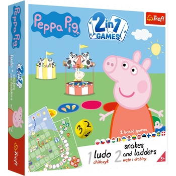 Trefl Peppa Pig 2 in 1 Ludo & Snakes and Ladders Настолна игра Семейство (02067) (02067)