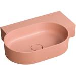 Omnires Lavoar suspendat Omnires Ovo M+ finisaj coral mat 64.5 cm dreapta (OVO645UWPCO)