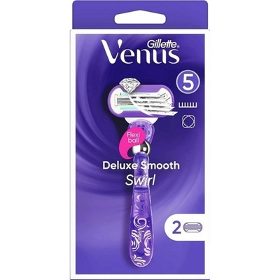 Gillette Venus 5 Deluxe Smooth + 2 ks hlavic