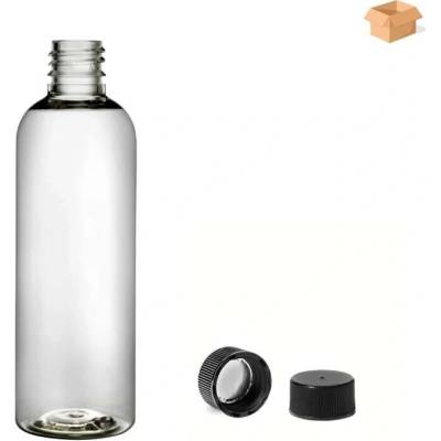 Via Plastová lahvička čirá s černým uzávěrem 100 ml 400 ks