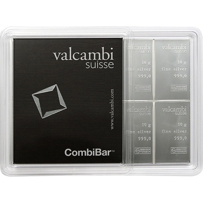 Combi Bar Valcambi SA Švýcarsko stříbrný slitek 10 x 10 g