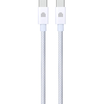 Cable USB-C to USB-C Nylon Textile 1, 25m - White (DV120011)
