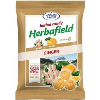 Herbafield Bylinné bonbóny se zázvorem 75 g