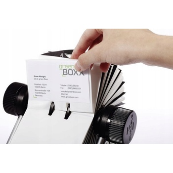 Durable VISIFIX rotačný stolový vizitkár ROTARY FILE čierny
