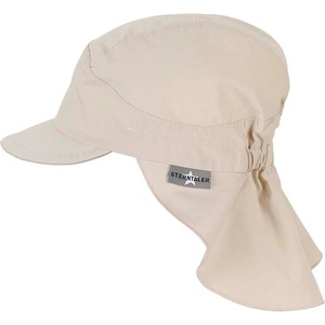 Sterntaler Детска шапка с козирка Sterntaler Kid's Peaked Cap with Neck Protection Uni Cap - Beige - размер 47 cm (904-1902-0111)