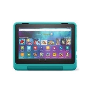 Amazon Child-friendly case from Amazon for the Fire HD 8 tablet (only compatible with 12th generation, 2022), teal - 53-028589
