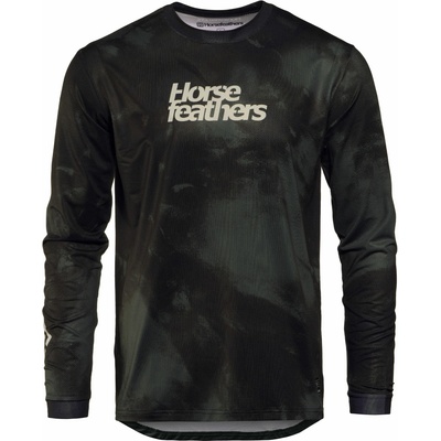 Horsefeathers QUANTUM LS tmavo sivá biela Pánsky
