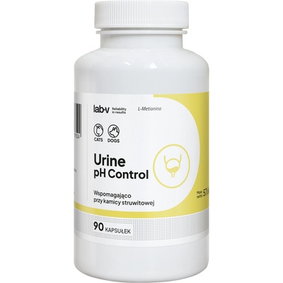 Lab-v Urine pH Control - Подкрепа за кучета и котки със струвит уролитиаза 90 капсули