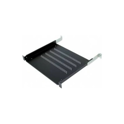 TRITON Plate with perforation 19, 1U/150mm, load 15kg, black