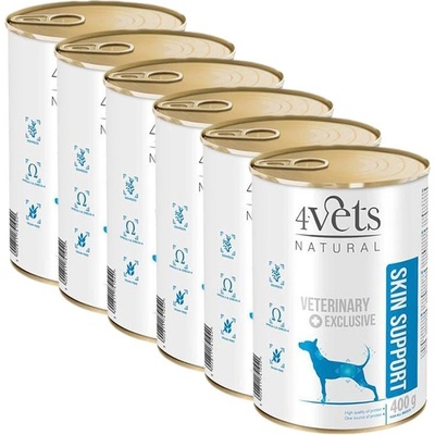 4Vets Natural Veterinary Exclusive Skin Support 6 x 400 g