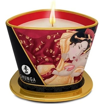 Масажна свещ с аромат на ягода - Massage Candle 170ml (SHUNGA0124)