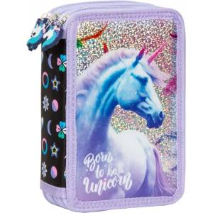 DERFORM - Несесер с 3 ципа, пълен UNICORN 15