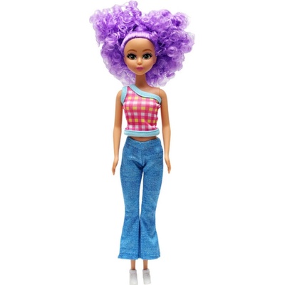 Funville Dreameez s fialovými vlasy v kornoutu 29cm