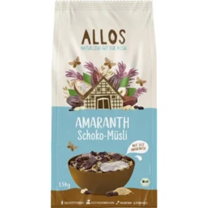 Allos Био амарант мюсли с шоколад - 1, 50 кг