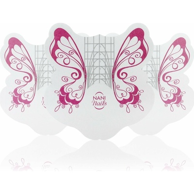 NANI šablóny na nechty Butterfly Long 100 ks