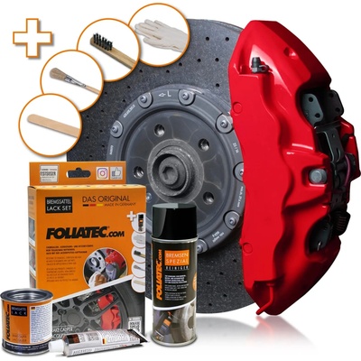 Foliatec Barva na brzdy, sada - Racing Rosso