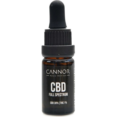 Cannor CBD konopný olej 30% + 1% THC extra 10 ml