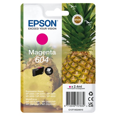 Epson 604 T10G340 C13T10G34010 магента (magenta) оригинална касета (C13T10G34010)