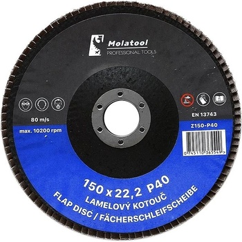 Molatool Lamelový brusný kotouč 150 mm P40 Z150-P40