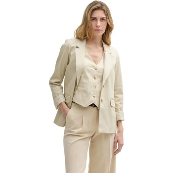 Tom Tailor Сако Tom tailor Slub blazer - Beige (Champagne)