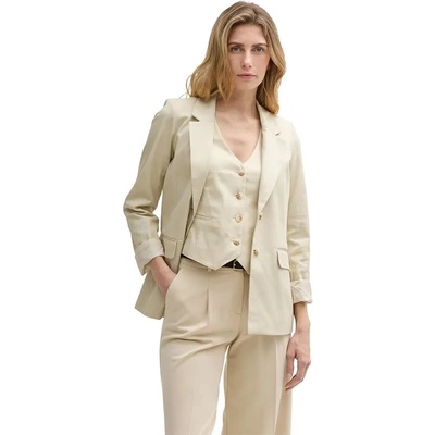 Tom Tailor Сако Tom tailor Slub blazer - Beige (Champagne)