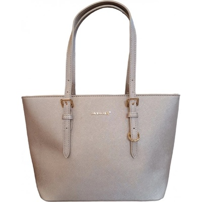 David Jones elegantní kabelka metalická CH 21088B silver/gold zlatá
