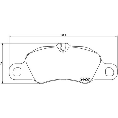 Sada brzdových platničiek, vždy 4 kusy v sade BREMBO P 65 019 (P65019)