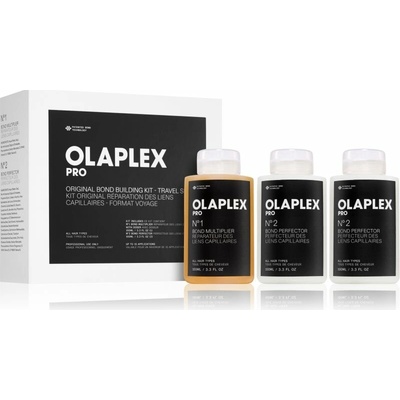 Olaplex No. 1 Bond Multiplier vlasová kúra 100 ml + Olaplex No.2 Bond Perfector regeneračná starostlivosť 2 x 100 ml kozmetická sada