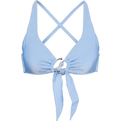 Seafolly Дамско бикини горнище Seafolly Palermo Multi Fit Longline Tri Bra Bikini top - Powder Blue - размер 40 (EU) (150-6653-0115)