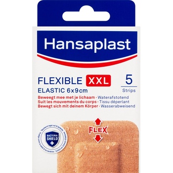 Hansaplast Flexible XXL elast.náplast 6 x 9 cm 5 ks
