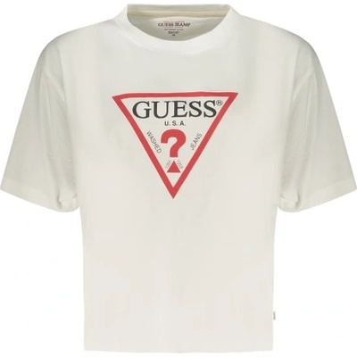 Guess jeans Дамска тениска с къс ръкав guess jeans, Размер l, Цвят Бяло (w4yi73k8hm0_big011)